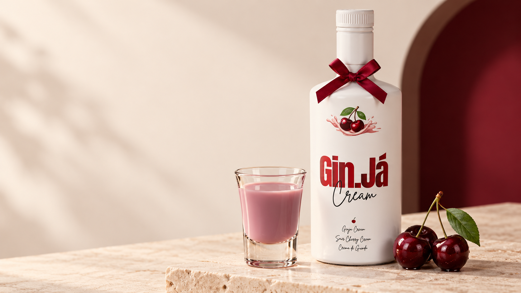 Gin.Já Cream em luz suave