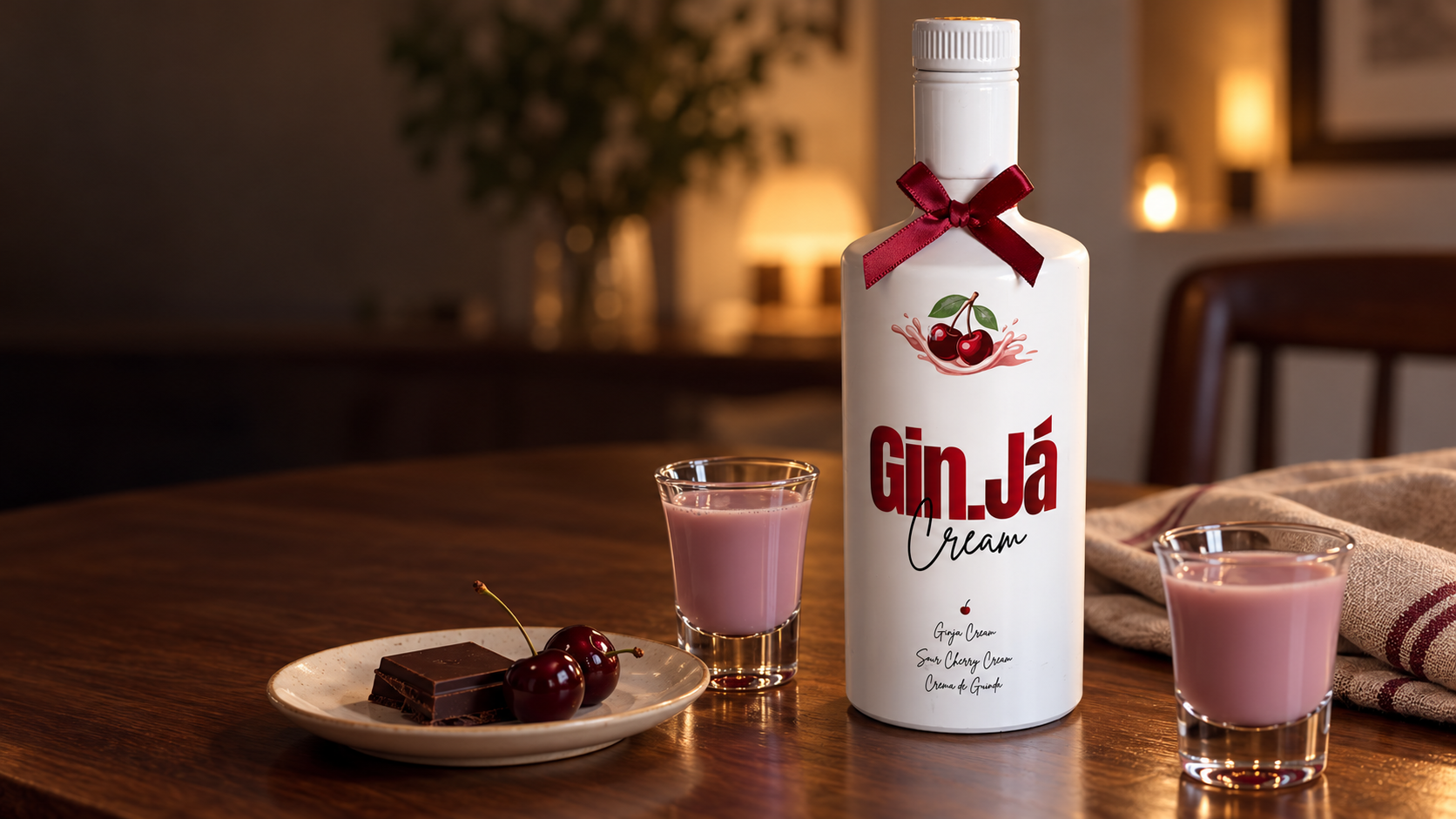 Gin.Já Cream depois da refeição